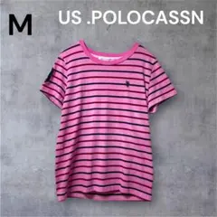 鬼 フェード ピグメント 後染め 加工 ボーダー Tシャツ M ロゴ POLOのサムネイル
