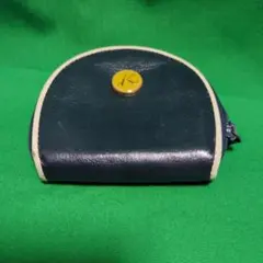 Kitamura コインケース ネイビー レザー 半月型のサムネイル