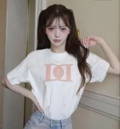 Darich キルティングアップリケビジューTシャツのサムネイル
