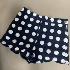 Jacadi ジャカディ　ネイビー ホワイト ドット ハーフパンツ