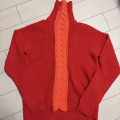 DIESEL タートルネック ニット セーター レッド