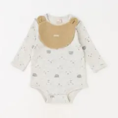 プティマイン　スタイ付きロンパース