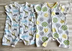 【西松屋】60-70cmサイズロンパース　2枚組