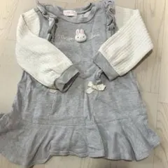 mezzo pianoメゾピアノ　ワンピース　うさぎ　グレー　かわいい