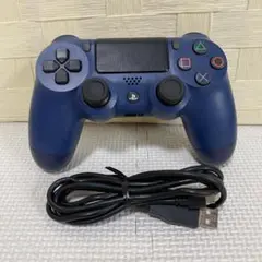 PS4 コントローラー デュアルショック4 ミッドナイトブルー USB付 211