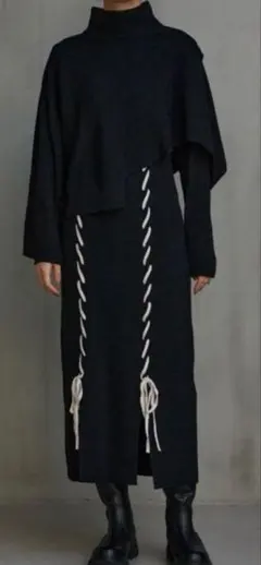 新品未使用❗️AZUL ステッチデザインセットニットワンピース