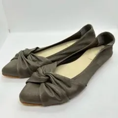 JELLY BEANS ジェリービーンズ フラットリボンパンプス モスグリーン