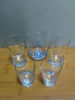 【中古品】アデリア『ショットグラス、日本酒グラス』合計5個セット