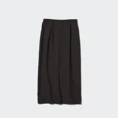 ユニクロ　デニムジャージーナローロングスカート