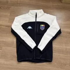 【美品】Kappa ジップアップジャケット M ネイビー/ホワイト　ゴルフウェア
