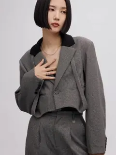 2605152 BONBOM HOUNDSTOOTH GARTER JACKETのサムネイル
