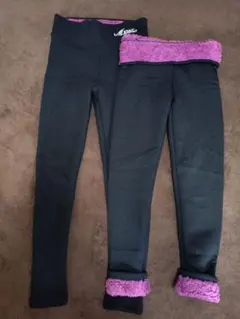 【新品未使用・２枚セット】裏起毛厚手レギンス