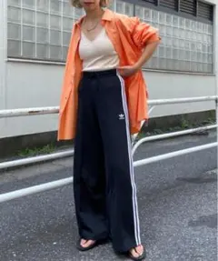 【未使用！】adidas PRIMEBLUE リラックス ワイドレッグパンツ M