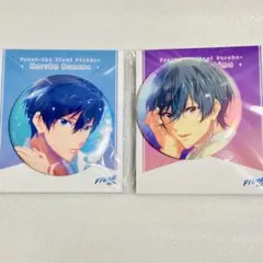 京アニ　Free! FS ビッグ缶バッジ　七瀬遙、桐嶋郁弥