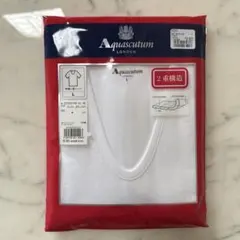セール‼️アクアスキュータムAquascutum 半袖U首シャツ Lホワイトのサムネイル