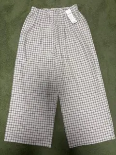 SUN VALLEY チェック柄ワイドパンツ Mサイズ