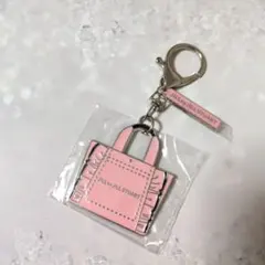 JILLbyJILLSTUARTフリルトートメタルキーホルダー＊ピンクシルバー