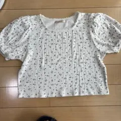 ems パフスリーブカットソー 花柄 Tシャツ 半袖のサムネイル