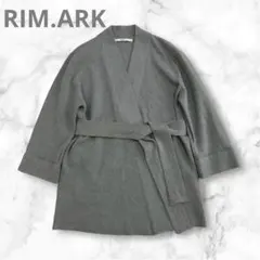 RIM.ARK カーディガン　フリーサイズ　グレー　ガウン　厚手ニット