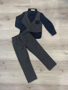 キッズ フォーマル スーツ セットアップ チェック柄 120cm 男の子のサムネイル