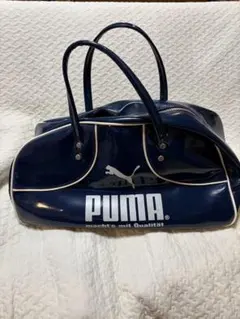80s y2k PUMA エナメル スクバ　ボストンバッグのサムネイル