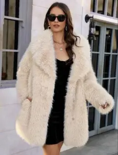 値下げ❗️新品未使用　ファーコート　ベージュ