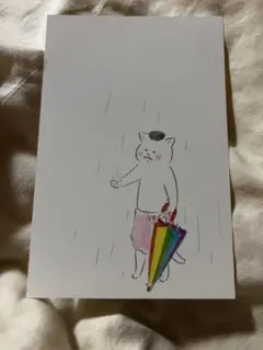 ねこむらさん　ポストカード2枚