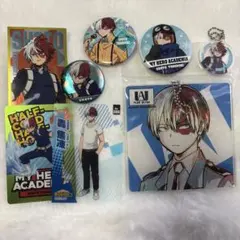 ヒロアカ 轟焦凍 ステッカー シール 缶バッジ アクリルキーホルダー カード