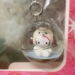 ご当地 日焼け白キティギターウクレレサンダルkitty 根付けストラップ