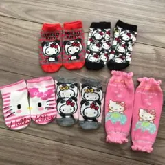 女の子　レッグウォーマー　靴下　５点セット