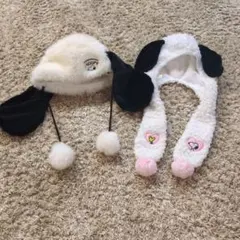 ユニバーサルスタジオ　スヌーピー 被り物　耳付き帽子