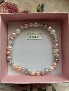 天然石六芒星粉クリスタルブレスレット14mm - メルカリ
