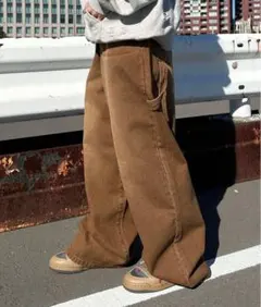 sedacle オーバーダイペインターデニム ブラウン M