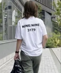 新品タグ付／BONJOUR SAGAN／バックナンバープリントT／ホワイトのサムネイル