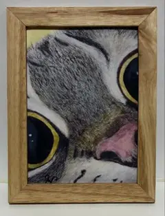 色鉛筆画163 猫「ここは通れないよ」