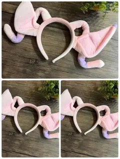 ディズニー カチューシャ スティッチ エンジェル ピンク 美品 廃盤
