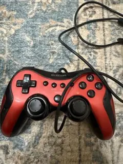 ELECOM 有線コントローラー 赤 10ボタン