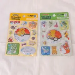 韓国　ダイソー　DAISO ポケモン　シャカシャカシール