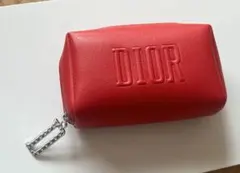 Dior ポーチ レッド コスメポーチ 化粧品ポーチ
