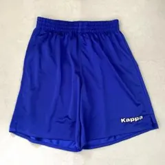 カッパ ハーフパンツ ショートパンツ ロゴ刺繍 サッカー シンプル ブルー Mのサムネイル