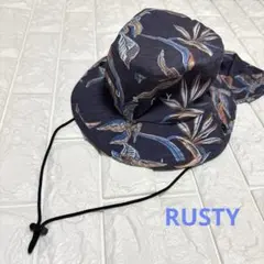 【RUSTY ラスティ】アウトドアハット サファリハット ボタニカル柄56センチのサムネイル
