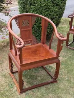 中古 美品 中国 アンティーク アジアン家具 伝統様式 木製 椅子 2
