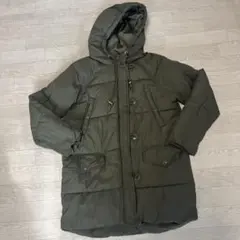 FOREVER21 オリーブグリーン フード付きロングジャケットMサイズ