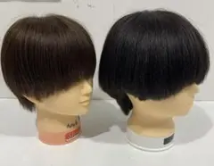 ショートボブウィッグセット（ブラウン・ブラック）