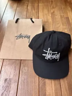 stussy ステューシー　キャップ　ブラック　黒　シュプリームsupreme