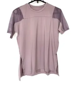 薄紫色 半袖トレーニングウェア