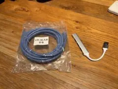 USBハブ4ポート ＆ LANケーブル3mセット