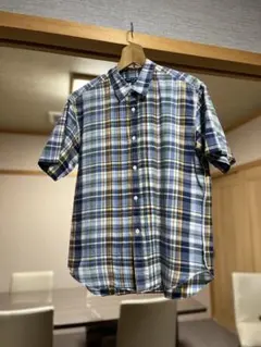 【AD2006】コムデギャルソンオム マドラスチェック 半袖シャツ Sのサムネイル