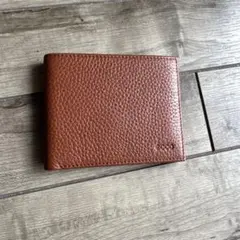ブラウンレザー 二つ折り財布