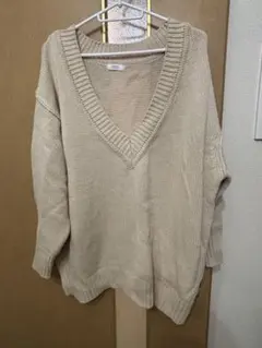 【美品】LOWRYS FARM Vネック ニットセーター【最終値下げ】